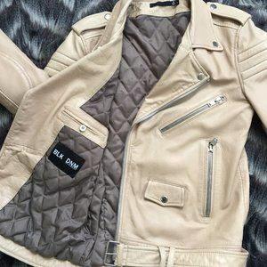 Genuine Leather Motorcycle Style Jacket